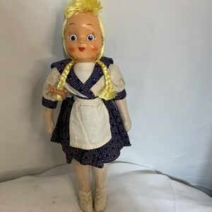 Vintage Looby Lou Rag Doll. Plastic Face Large 1960s‎ Great Condition Poland Rag